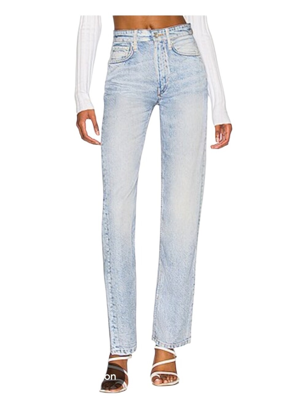 Rag & Bone Luna Wash Miramar Alex Liquid High Rise Straight Jeans Size 25